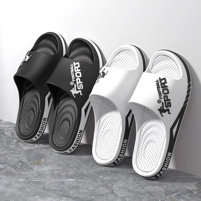Fashion Men's Sandals Summer EVA Comfortable Anti-Slip Soft Soles House Slippers for Indoor Outdoor Wear Breathable Shower Slide