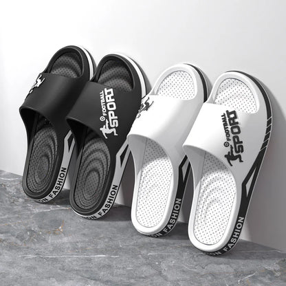 Fashion Men's Sandals Summer EVA Comfortable Anti-Slip Soft Soles House Slippers for Indoor Outdoor Wear Breathable Shower Slide