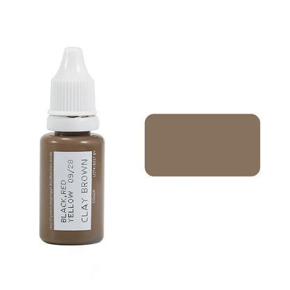 15ml Pigment Ink Color Permanent Makeup Microblading Supplies Eyebrow Shading Micropigmentation Cosmetic Tattoo Ink Lip Eyeliner
