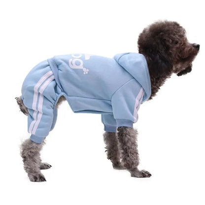 2Pcs New Autumn Winter Dog Clothes Four-Legged Hoodie Pet Clothing for Cats Dogs Puppy Kitten Warm Sweatshirt Apparel C004