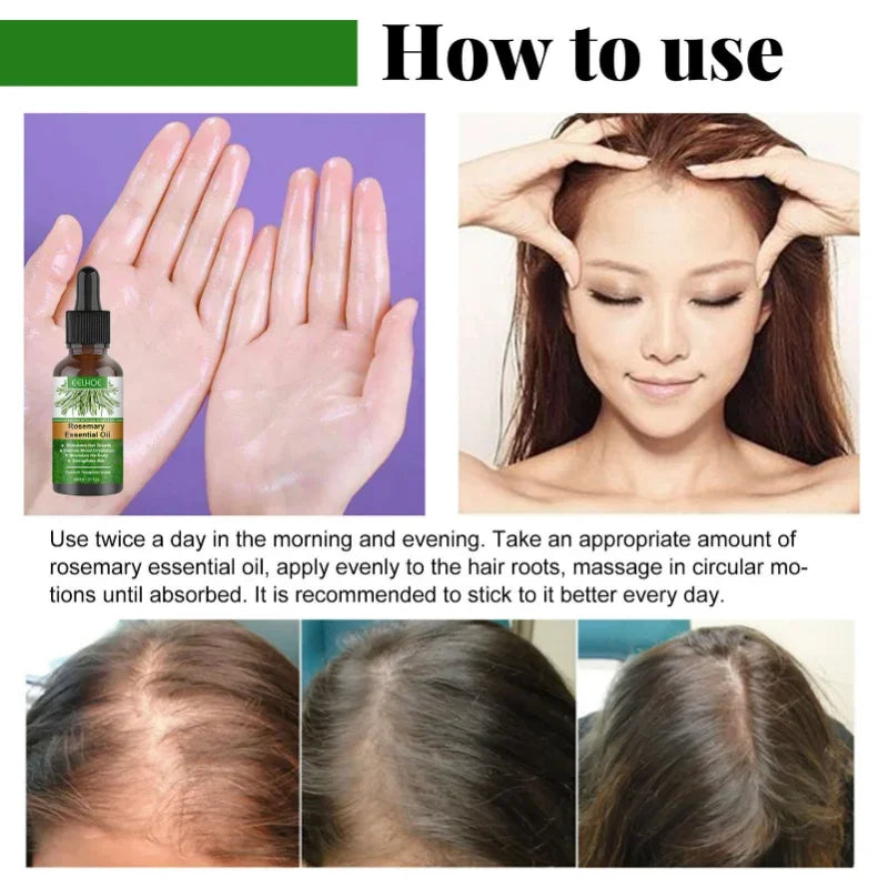 Rosemary Essential Oil Hair Growth Oils Pure Natural 30ML Hair Essential Oils For Nourish Shiny Hair Healthy