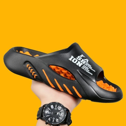 Men's Massage Slides Ultra Soft Cloud Slippers Thick Sole Non-slip Indoor Outdoor Sandals Casual Beach Flip Flops Big Size 48 49
