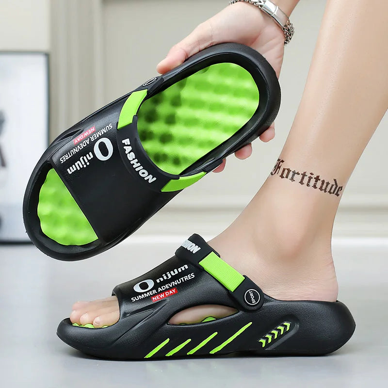 Men Sandals New Summer EVA Soft-soled Platform Slides Slippers Indoor Outdoor Walking Beach Shoes Flip Flops Mens Shoes