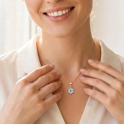 1-3ct D VVS1 Moissanite 925 Sterling Silver Necklace Pendant Luxury for Women Exquisite Wedding Jewelry Accessories Gifts