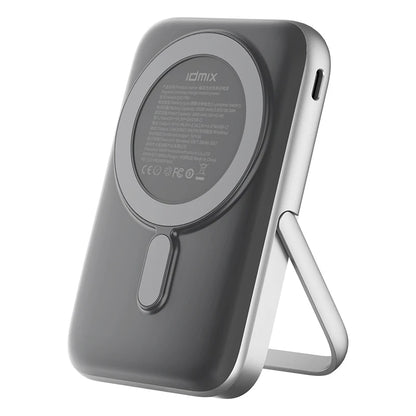 IDMIX Power Bank Magnetic Wireless Charging 10000mAh Portable with Bracket Power Bank for iPhone 12 13 14 15 and Android Phone