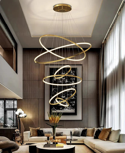 Nordic home decoration, stair chandelier, living room and dining room Pendant lights, ceiling light, indoor lighting