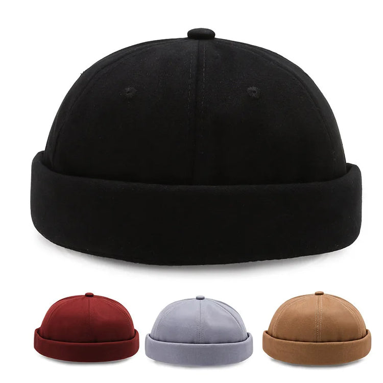 Brimless Hip Hop Beanie Skullcap Street Women Men SkullCap Portable Melon Cap Street Knitted Hats Fashion Headwear Caps 1pc