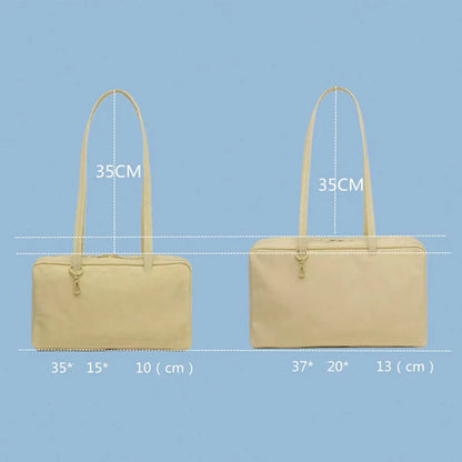Brand Nylon Bowling Tote Bag Women Luxury Large Capacity Simple Versatile Shoulder Purse Ultralight Zipper Commuting Travel Bag