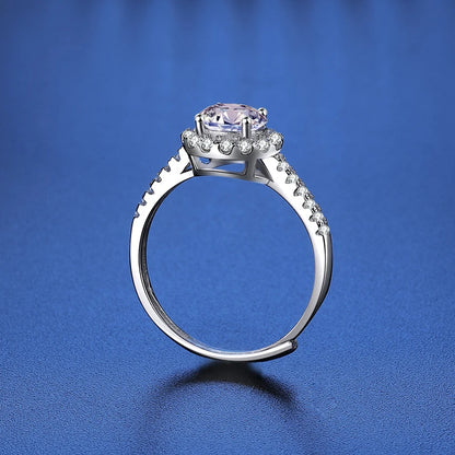 Moissanite Women's Ring Real 925 Sterling Silver D Color Shining Ring With Certificate Proposal Luxury Jewelry Gift