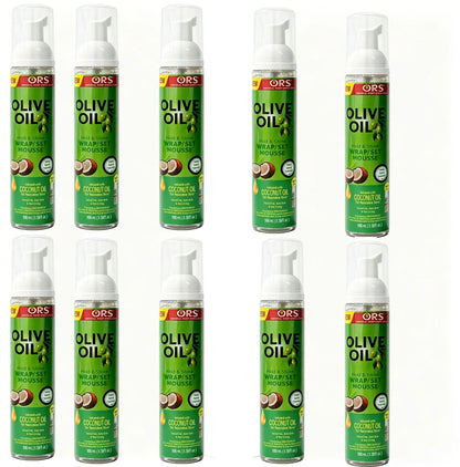 Curly Hair Mousse（207ml) For Wigs Strong Hold Olive Oil Hair Styling Mousse Anti-Frizz Hair Foam Mousse For Styling Hair Women