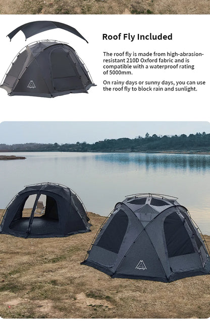 Luxury 6m Geodesic Dome Tent with Custom Logo Connectable Oxford PVC Fabric Aluminum Pole for Outdoor Family Events Hotel Use