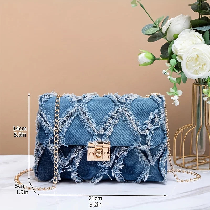 Stylish Crossbody Bags for Cowboys Unique Patterned Clutch Secure Button with Chain Shoulder Bag, Surprise Gift Bag for Friends.