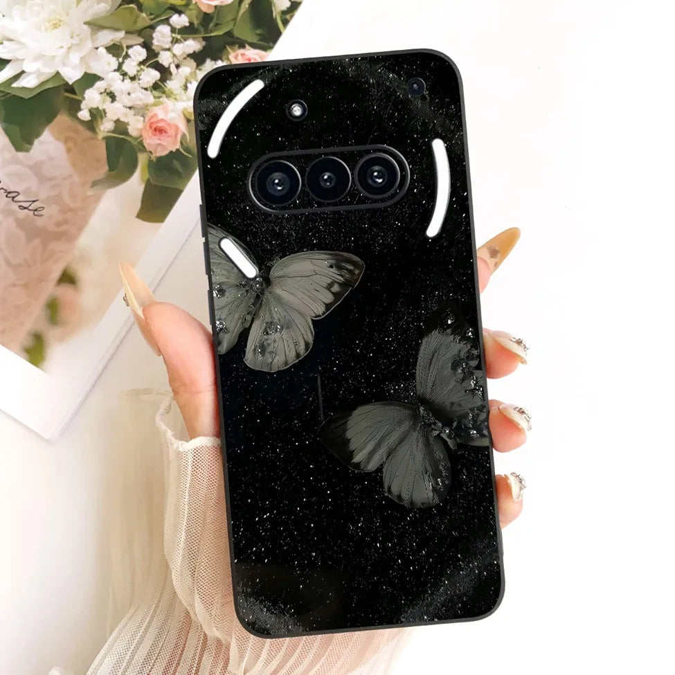 Casing For Nothing Phone (3a) A059 Cover For Nothing Phone 3a Case Silicone Cute Cat Fashion Butterfly Funny Painted