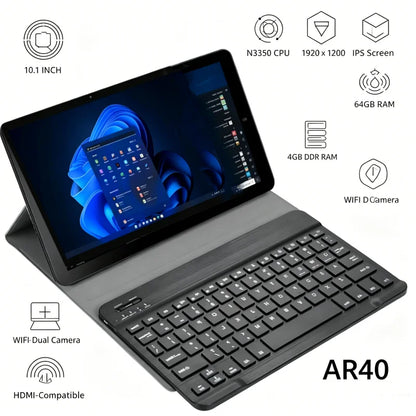 10.1 INCH 4GB DDR RAM 64GB ROM WINDOWS 11 Tablet PC AR40 N3350 CPU 1920 X 1200 IPS HDMI-Compatible WIFI Quad Core