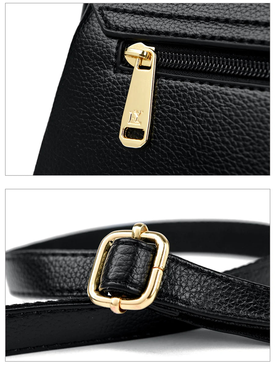 Soft Leather Luxury Shoulder Crossbody Bags for Women 2023 Fashion Purses and Handbags Designer Fashion Ladies Messenger Bag Sac