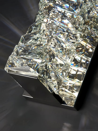Luxury Crystal Wall Lamp Modern LED Sconce Chrome Gold Mirror Wall Light For Living Room Bedroom Aisle Indoor Decor Vanity Light