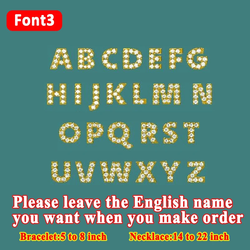New Customized 26 Letters DIY Names Moissanite Pendant Necklace 925 Silver Jewelry Moissanite Necklace Bracelet For Women Gift