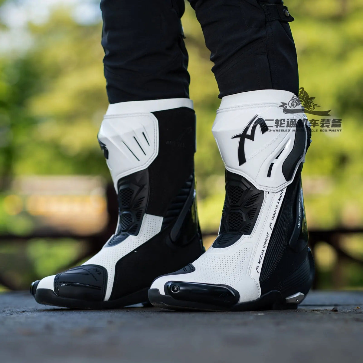 MOCHA Off-Road Riding Boots Ankle & Shin Impact Protection Non-Slip Wear-Resistant Sole for Track Enduro Competitive Riding