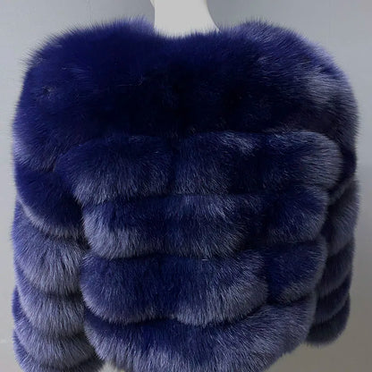 Women's Fur Coat Fox Fur Jackets for Women Clothing Natural Real Fox Fur Jacket Coats for Women Fur Jacket in Promotion