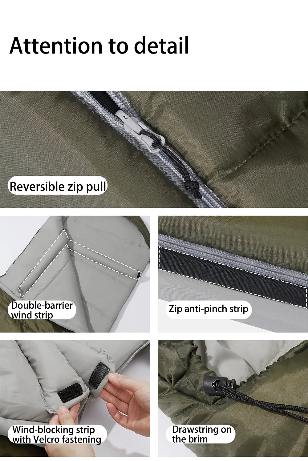 Naturehike Camping Sleeping Bag Ultralight Waterproof 4 Seasons Warm Envelope Type Sleeping Bag for Outdoor Hiking Backpacking