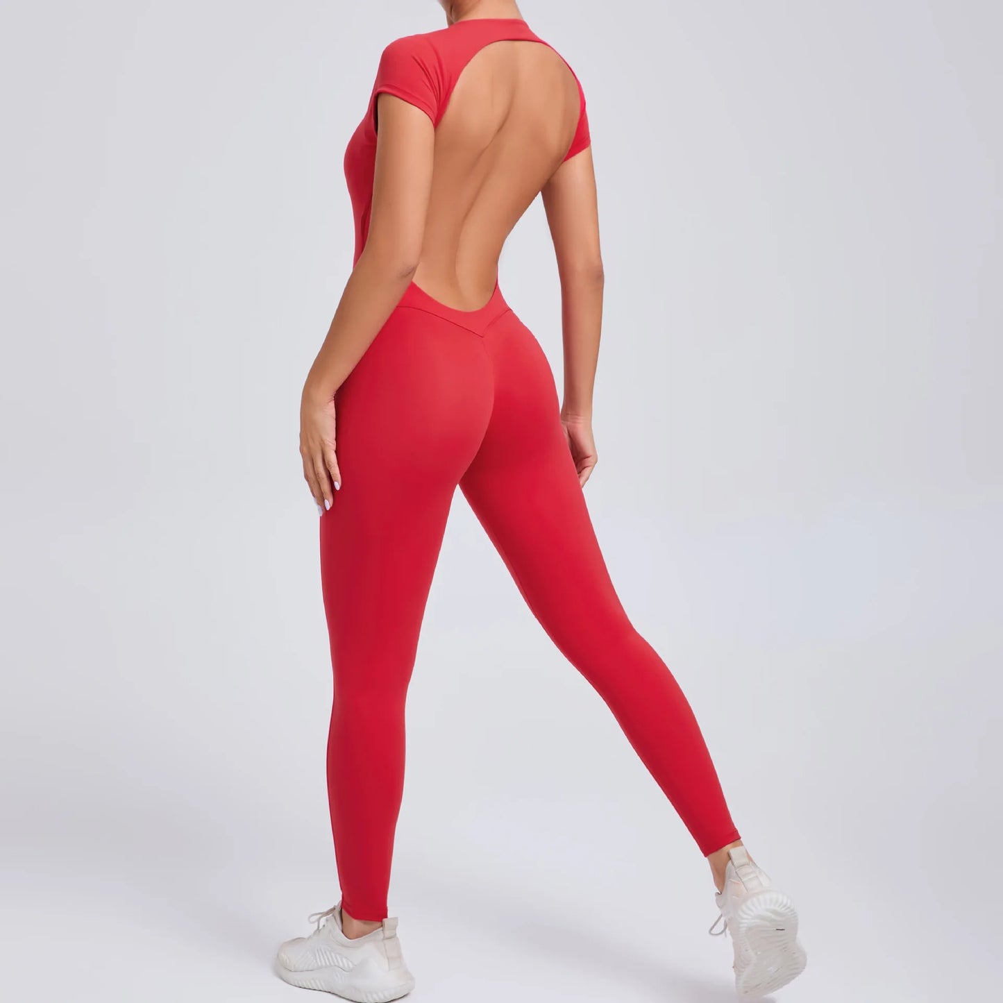 2025 Yoga Jumpsuit Fitness Sports Overalls Gym Clothing Set Wear Pilates Workout Clothes Women Short Sleeves Outfit Activewear