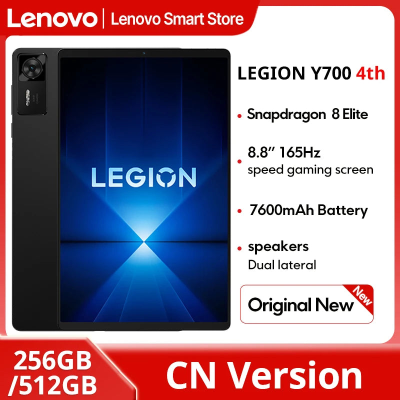 2025 New Lenovo LEGION Y700 4th Gen Gaming Tablet Snapdragon 8 Elite 256GB 512GB 8.8" 3040x1904 165Hz Screen 7600mAh Android Tab