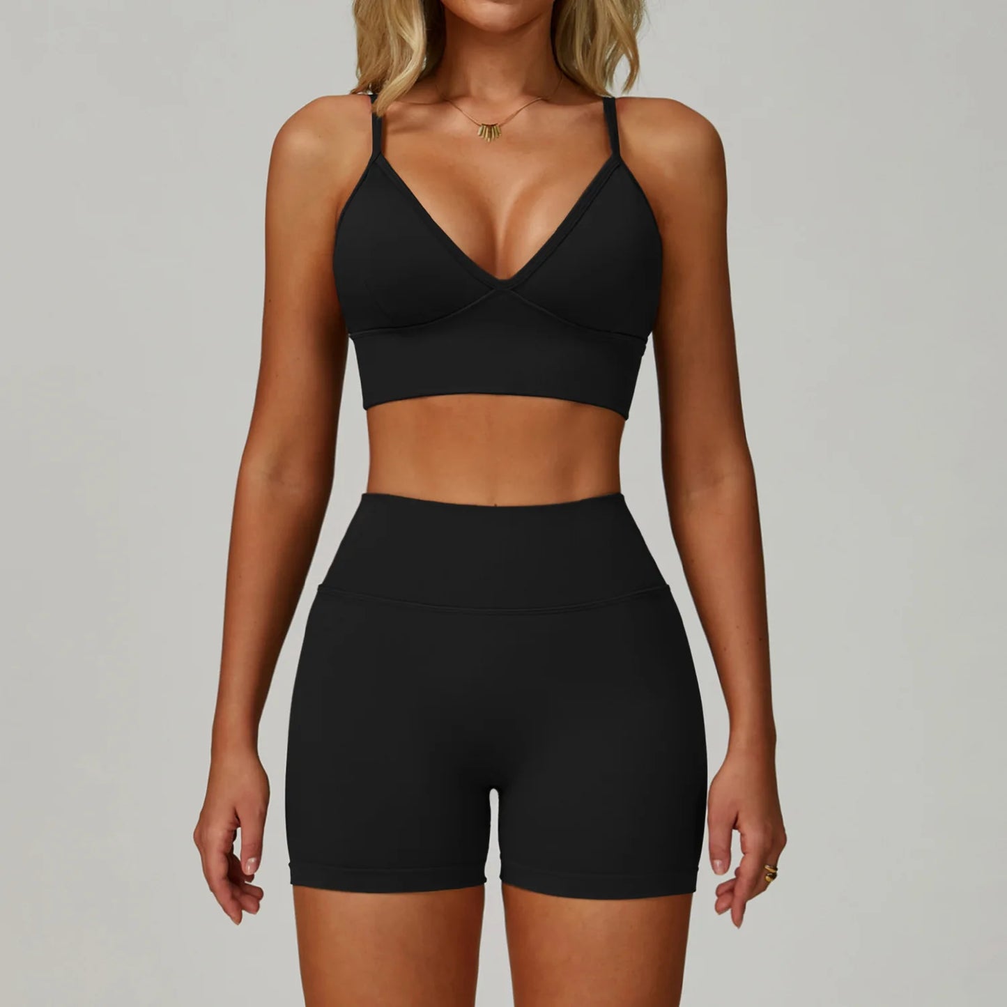 2/3PCS Seamless Sport Yoga Set Women's Breathable High Waist Fitness Sportwear Women Sports Underwear Set Gym Workout Clothes