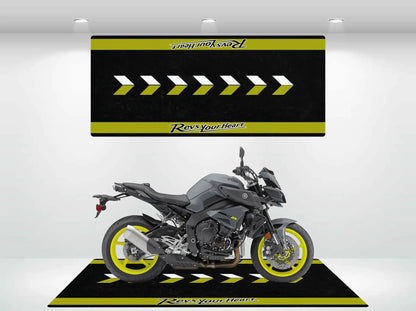 VIKAMA Racing Parking Floor Mat Anti-Slip Long Strip Bedside Rug for Bedrooms Durable Motorcycle Display Pad Home Decoration