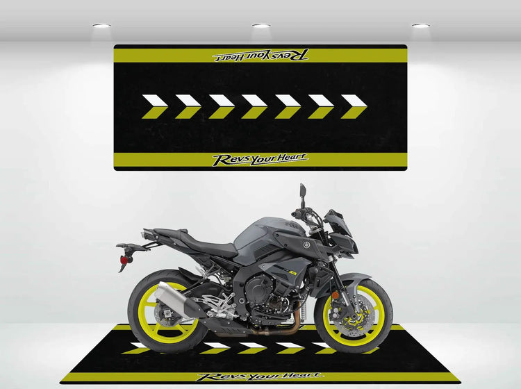 VIKAMA Racing Parking Floor Mat Anti-Slip Long Strip Bedside Rug for Bedrooms Durable Motorcycle Display Pad Home Decoration