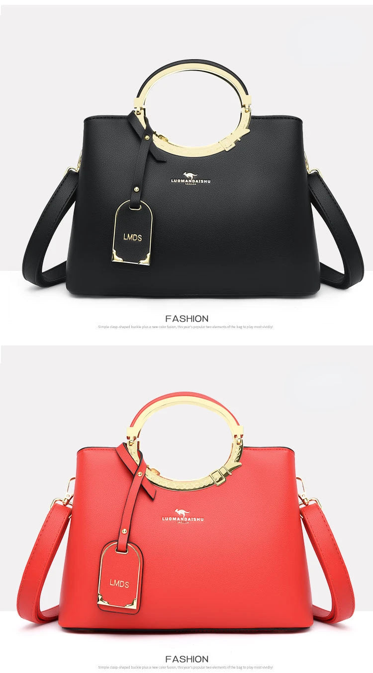 3 Layer Large Capacity Tote Bag Luxury Handbags Women Bags Designer Shoulder Bag High Quality Soft Leather Purses and Handbags