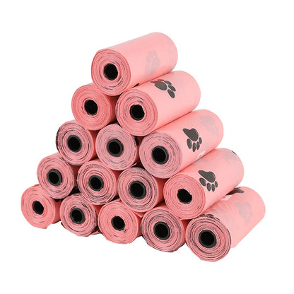 20Rolls Dog Poop Bag Outdoor Cleaning Poop Bag Biodegradable Cat Dog Garbage Bag with Dispenser Gift Dog Waste Bags Pet Supply