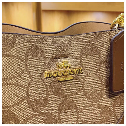 Advanced Women's Bag 2026 New Fashion Luxury Retro Large Capacity Bucket Bag Versatile Single Shoulder Crossbody Bag Trend