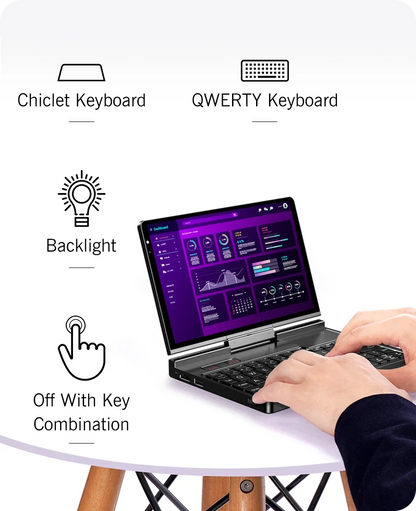 GPD Pocket4 2-in-1 Laptop Tablet AMD AI 9 HX 370/8840U 64GB 2TB NVMe 8.8 Inch 144Hz Palm Size Mini PC 2026 Hot Sale