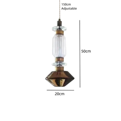 Modern Pagoda Home Design Glass Led Pendant Lights for Living Dining Table Room Apartment Bar Counter Simple Lusters Luminaires