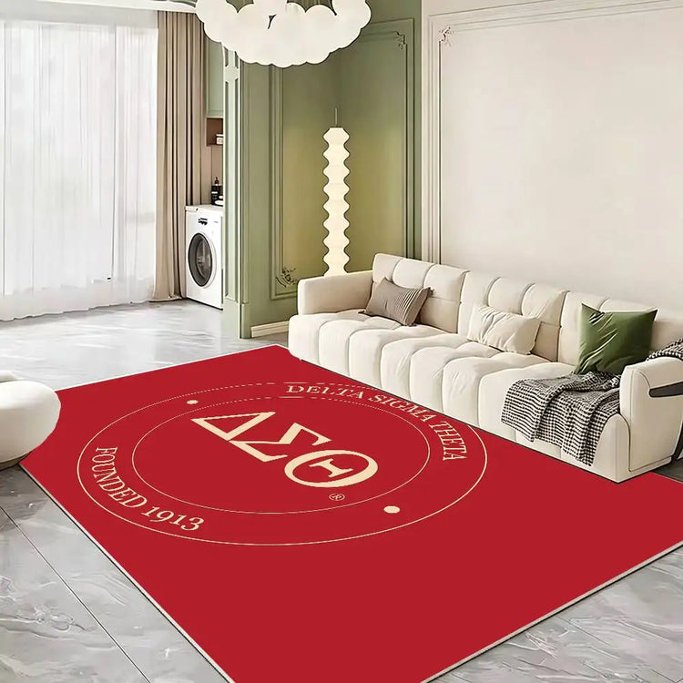 D-Delta Sigma Theta Soft Thick Non-Slip Mat for Living Room Bedroom Kitchen Decor Rugs
