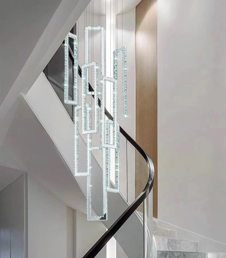 Modern home decoration salon lamps for living room smart crystal Pendant lights dining room indoor lighting