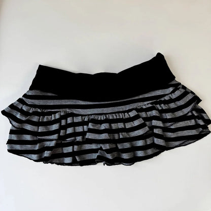 2026 New Women's Y2K Sexy Striped Color Block A-Line Mini Skirt Korean Japanese Streetwear Harajuku Niche Versatile Summer Skirt