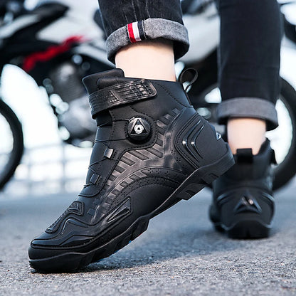 Motorcycle Boots Men Motor Motorbike Motorcycle Shoes Motocross Off-Road Racing Boots Riding Shoes Anti-fall Motorcycle Boots