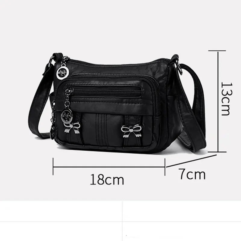 Women Bag High Quality Woman's Soft PU Leather Shoulder Bags Multi-Layer Classic Crossbody Bag Luxury Designer Handbag and Purse