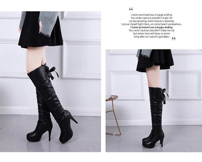 Women Boots Luxury Knight Women Length Boot Fashion Sexy Soft Leather Shoes Leather Elegant Comfortable Knee High Boots