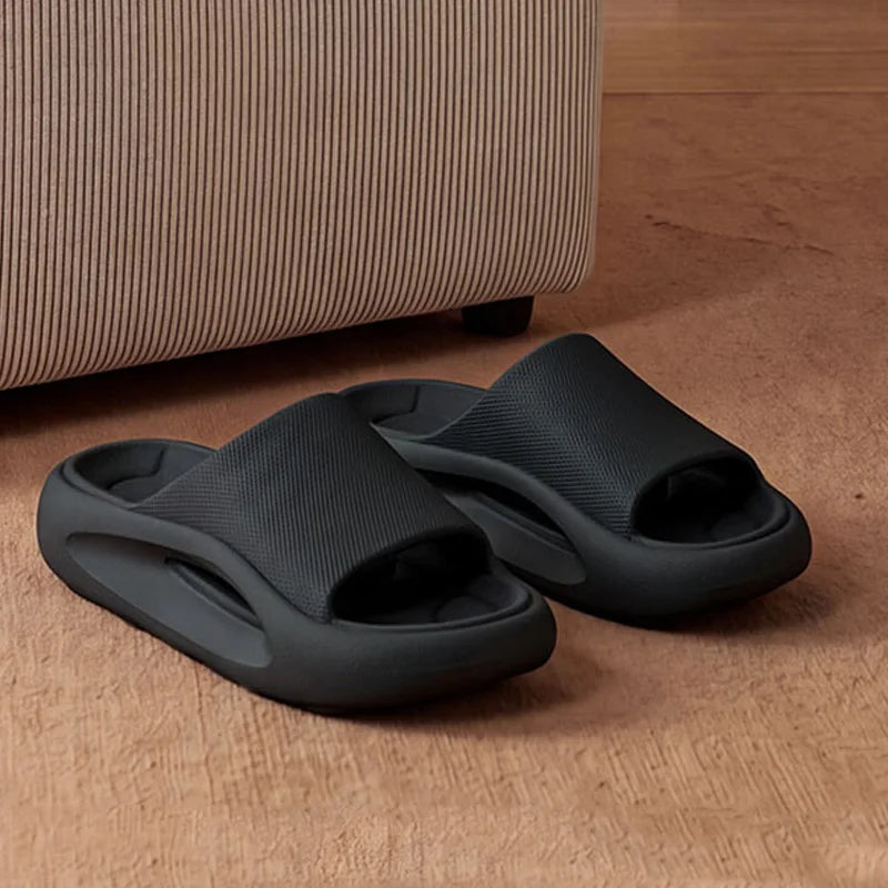 Fashion Men's Sports Slippers Non Slip Beach Sandals Indoor Outdoor Thick Sole Male Slides EVA Slippers Comfortable Couple Shoes