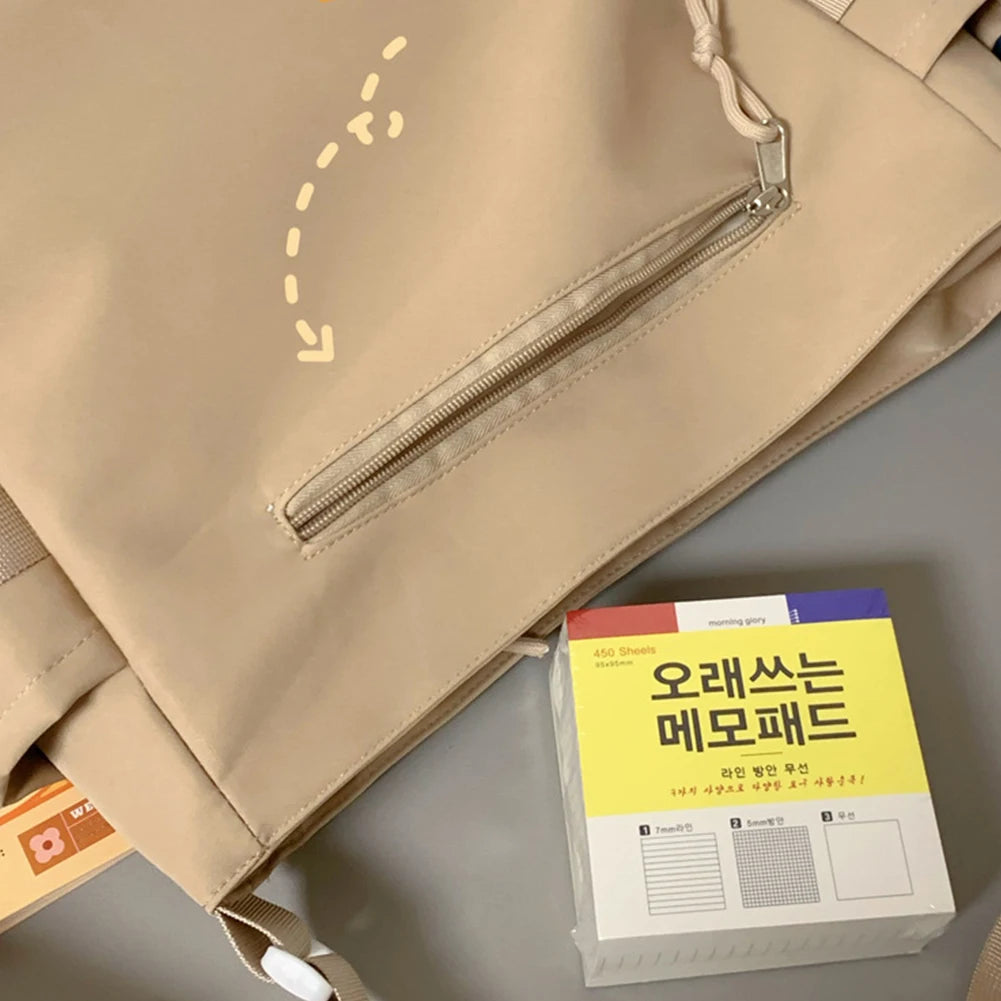 Japanese High School Girls Crossbody Bags Transparent Square Ita Bags Handbags Black Messenger Bag Ladies Sweet Lolita