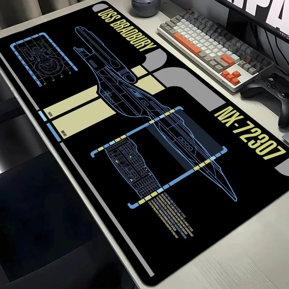 Large Gaming Pad XXL 1200x600 Computer Gamer Star Trek Mouse Pad Cartoon Keyboard Mouse Mat Desk Mouse Pad for PC Desk Pad