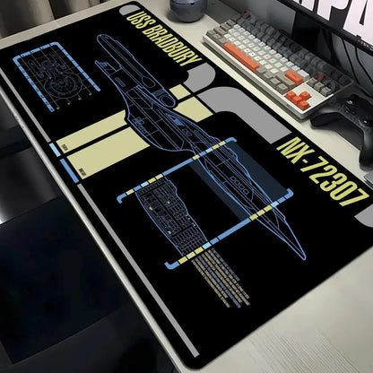 Large Gaming Pad XXL 1200x600 Computer Gamer Star Trek Mouse Pad Cartoon Keyboard Mouse Mat Desk Mouse Pad for PC Desk Pad