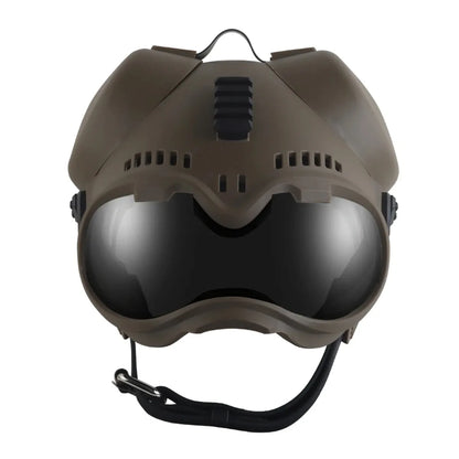 ATUBAN Tactical Dog Military Hunting Training K9 Helmet, Large Dog Patrol Dogs Sheepdog Pet Motorcycle Protective Helmet Goggles