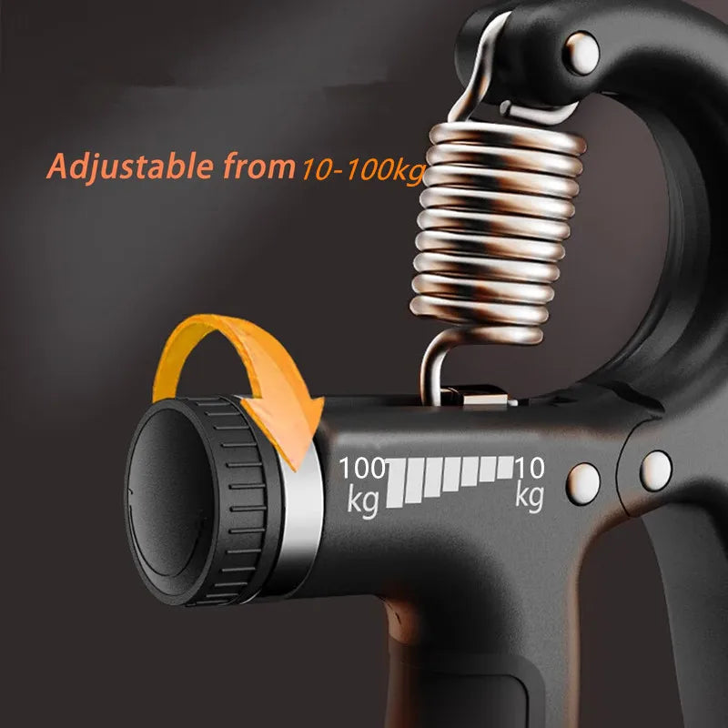 10-100kg Adjustable Hand Grip Strengthener Hand Grip Trainer With Counter Wrist Forearm And Hand Exerciser For Muscle Building