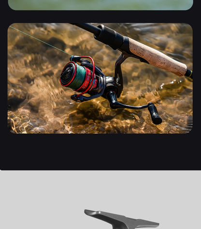 HANDING Elite Spinning Reel Max Drag 6kg 5.2:1 Gear Ratio Light Weight Fishing Reel Slow Descent Spool Smooth Line Laying Reels