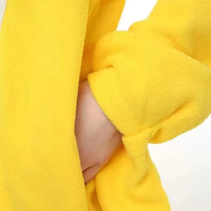 Yellow Duck Onesie Animal Kigurumi Unicorn Pyjamas Halloween Adult Cartoon Pajama Cosplay Party Women Men Homewear Slippers XXL