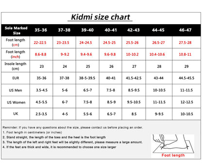 Kidmi Fashion Men Slippers Thick Sole Arch Support Slides Summer Outdoor Beach Slippers Men's Sneaker Casual Home Soft Slippers