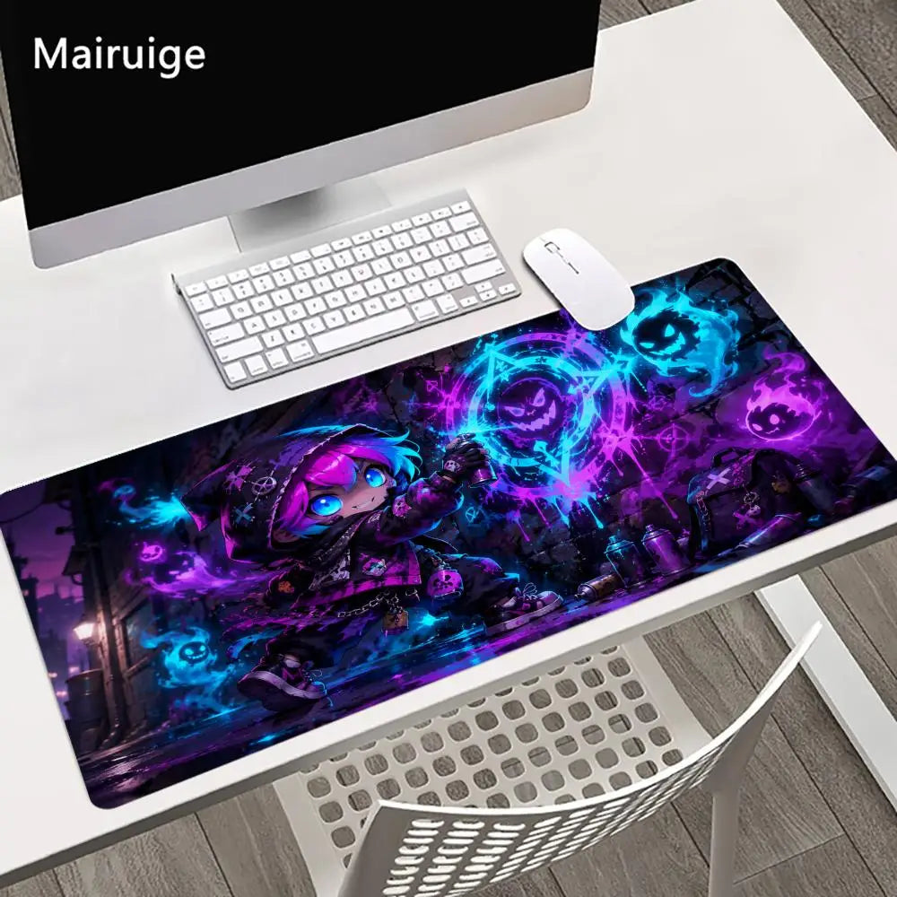 Mystical Wizard Big Size Mouse Pad Non-slip Rubber Base Desk Mat for Home Office Daily Use Deskpad Keyboard Pad Mouse Mat